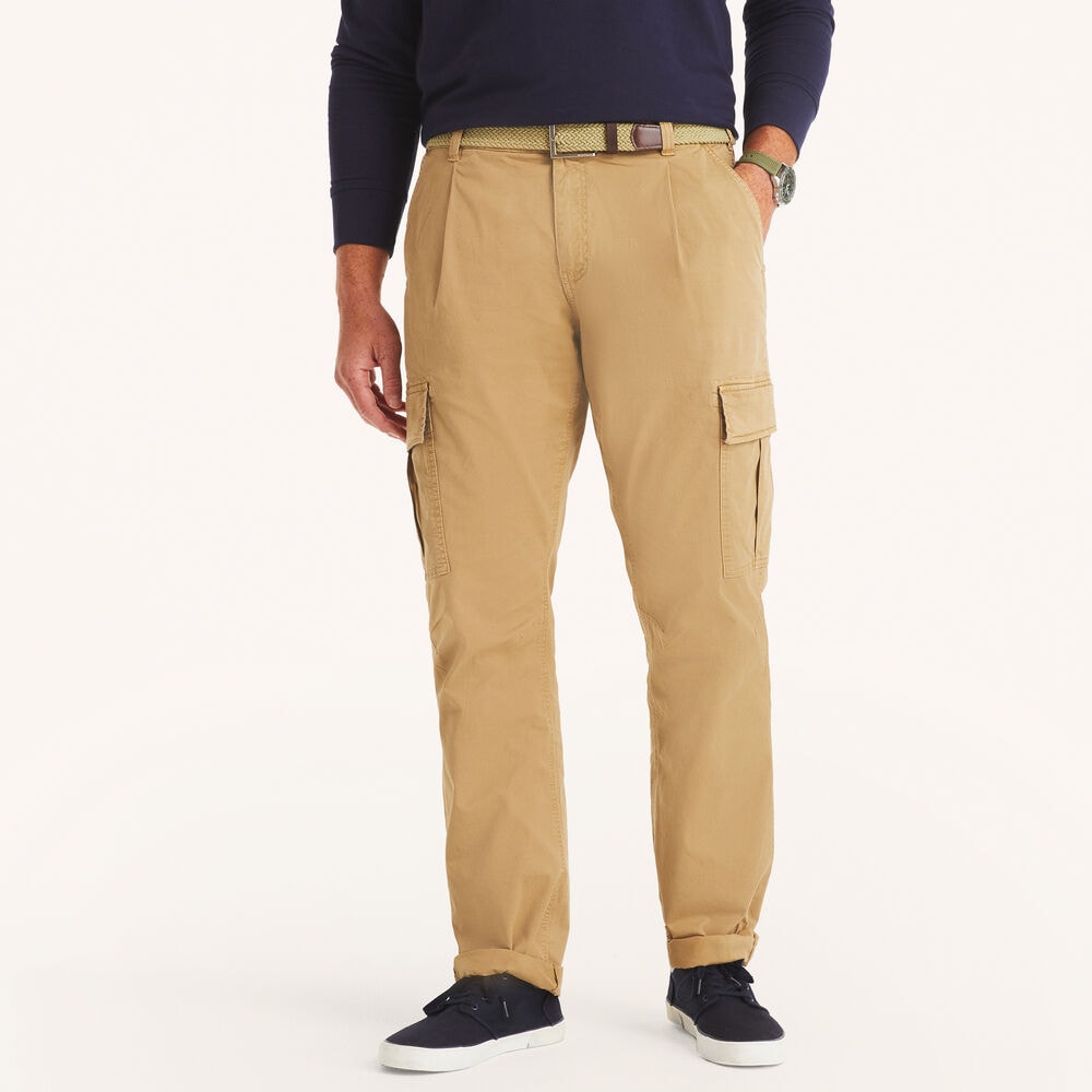 nautica pleated dress pants Men's Nautica x MagnaReady Adaptive Fly Stretch Dress Pant in Navy - Size 42X32 - Parkinson's Adaptive Clothing