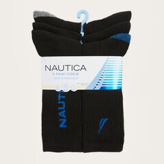 ATHLETIC CREW SOCKS, 5-PACK,Multi,large