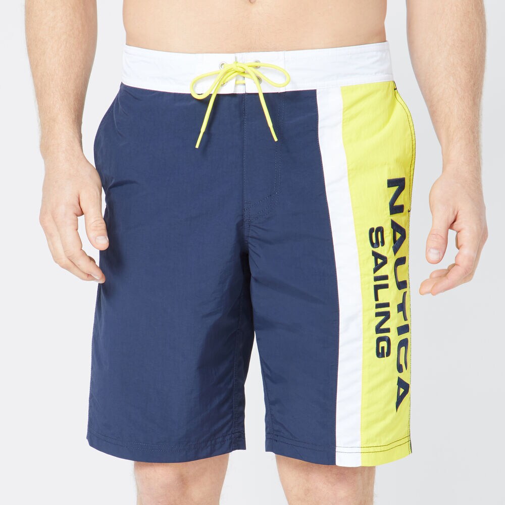 10" HERITAGE COLORBLOCK QUICK-DRY SWIM,Navy,large