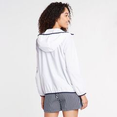 Packable Hooded Windbreaker,Bright White,large