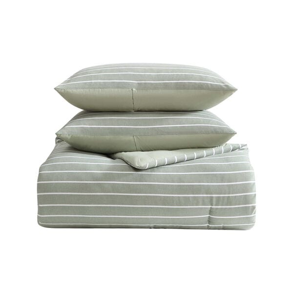 Park Stripe Green Twin/Twin XL Comforter Set