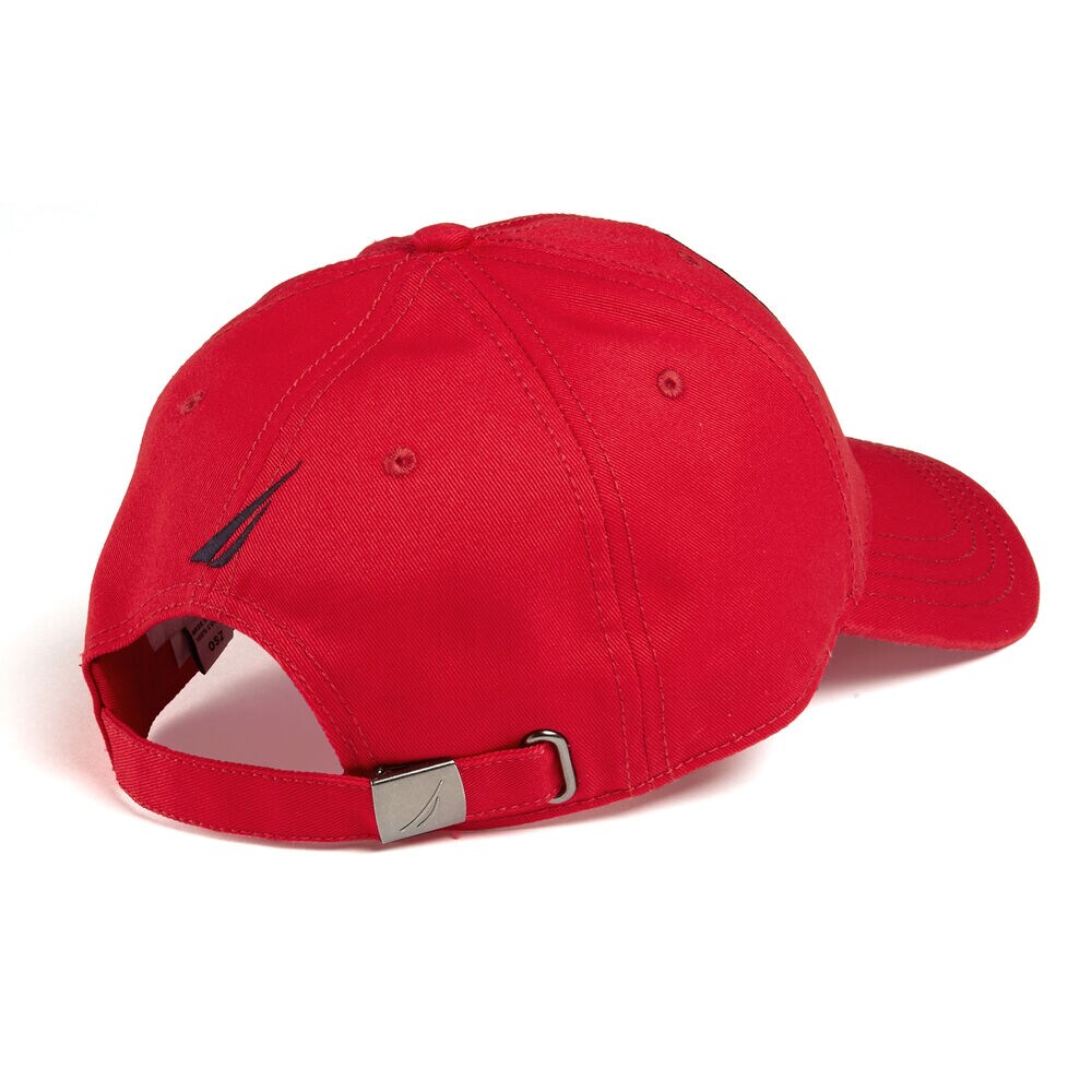 BASEBALL CAP IN USA PATCH,Nautica Red,large