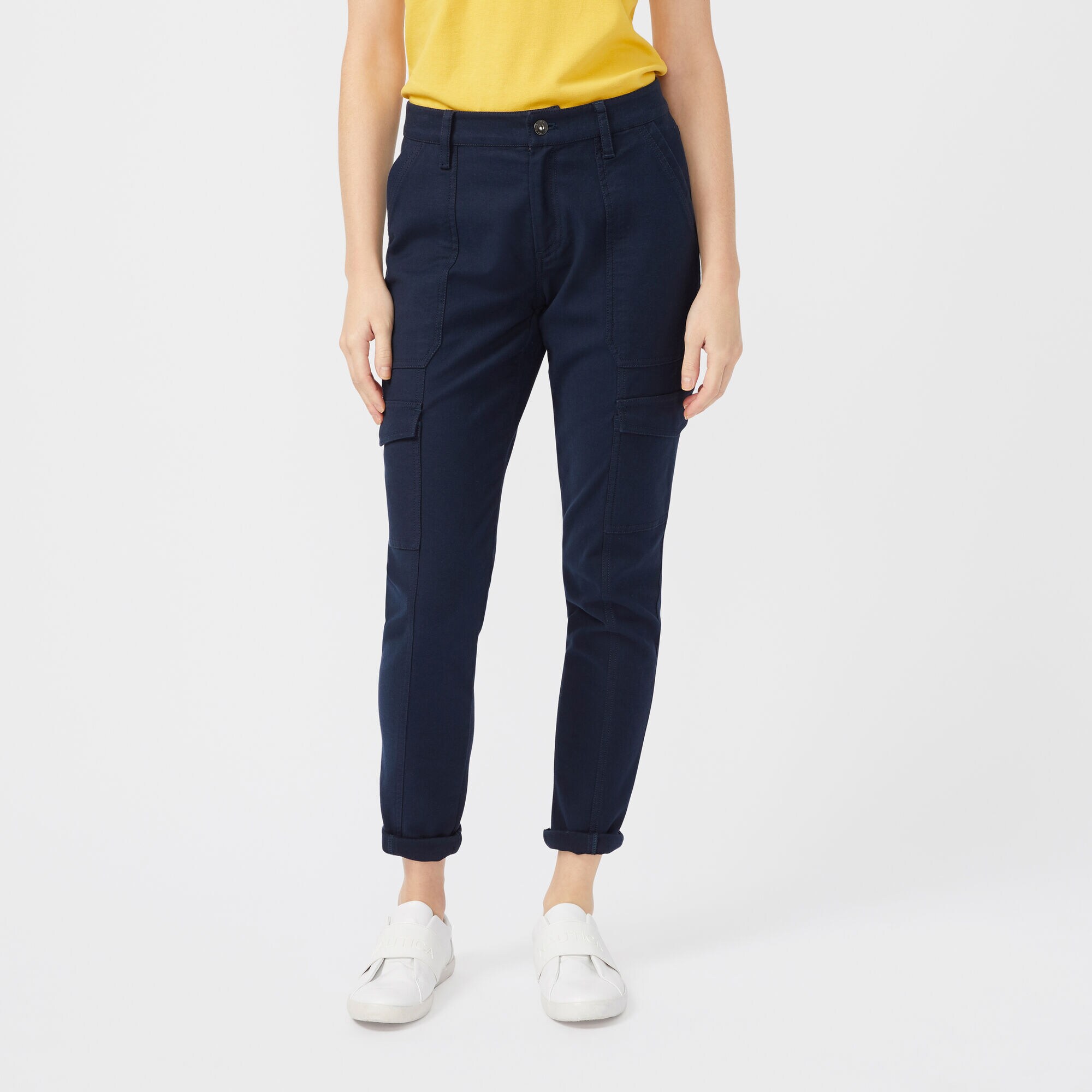 SKINNY UTILITY TWILL PANT,Stellar Blue Heather,large