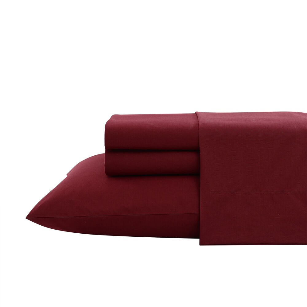 Solid Red King Sheet Set,Pink Shrimp,large