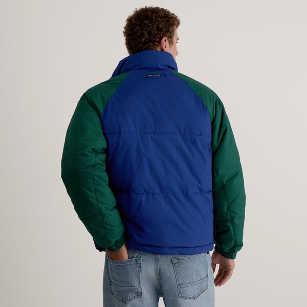 Reversible Color Blocked Puffer Jacket