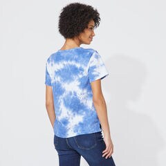 NAUTICA JEANS CO. TIE-DYE GRAPHIC T-SHIRT,Bright White,large