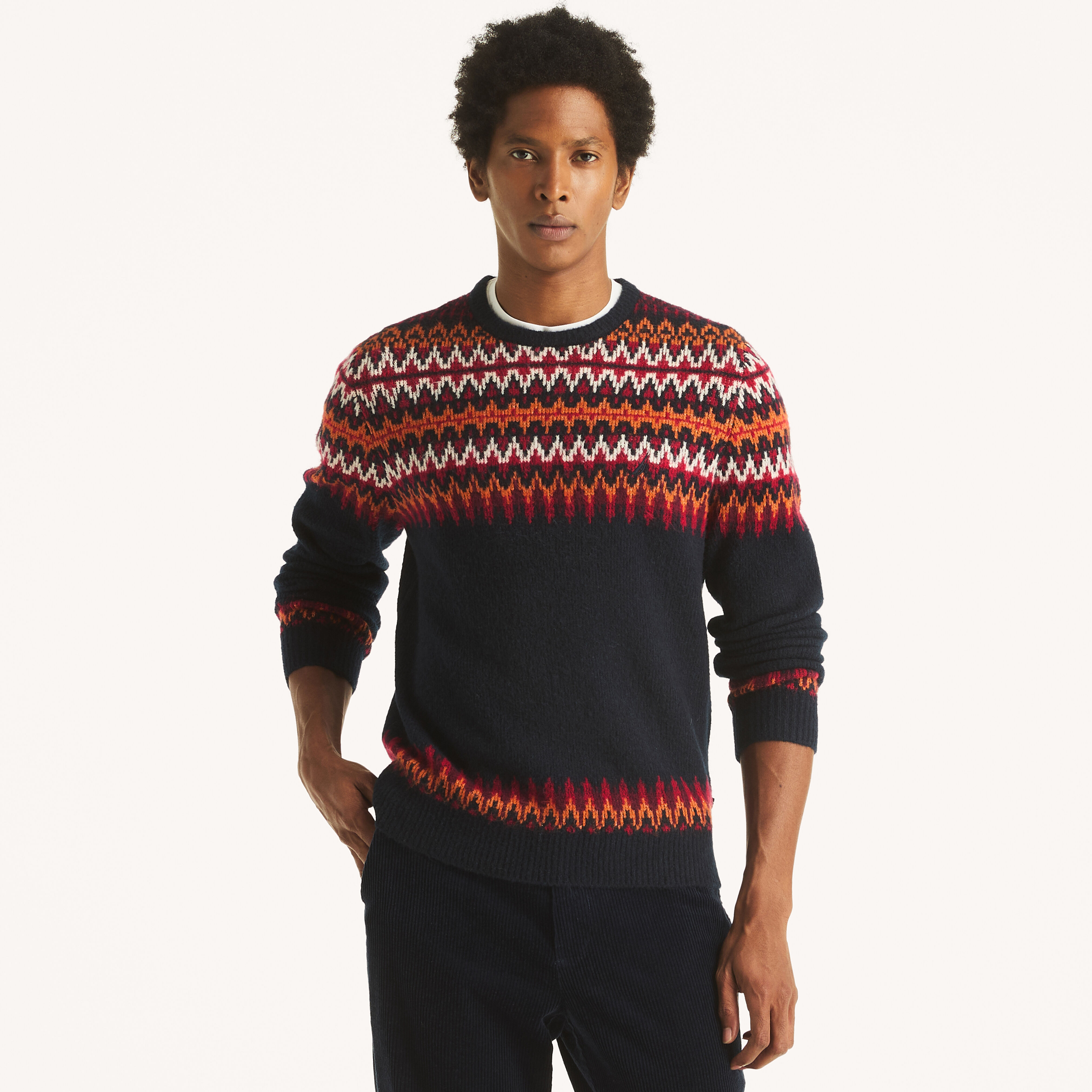 Fair Isle Crewneck Sweater | Nautica