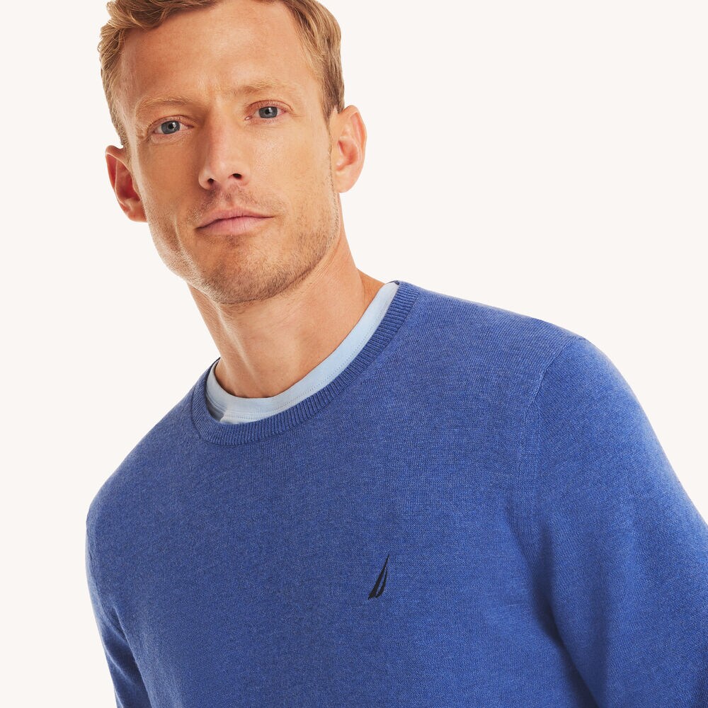 Navtech Crewneck Deck Sweater,Castaway Aqua,large