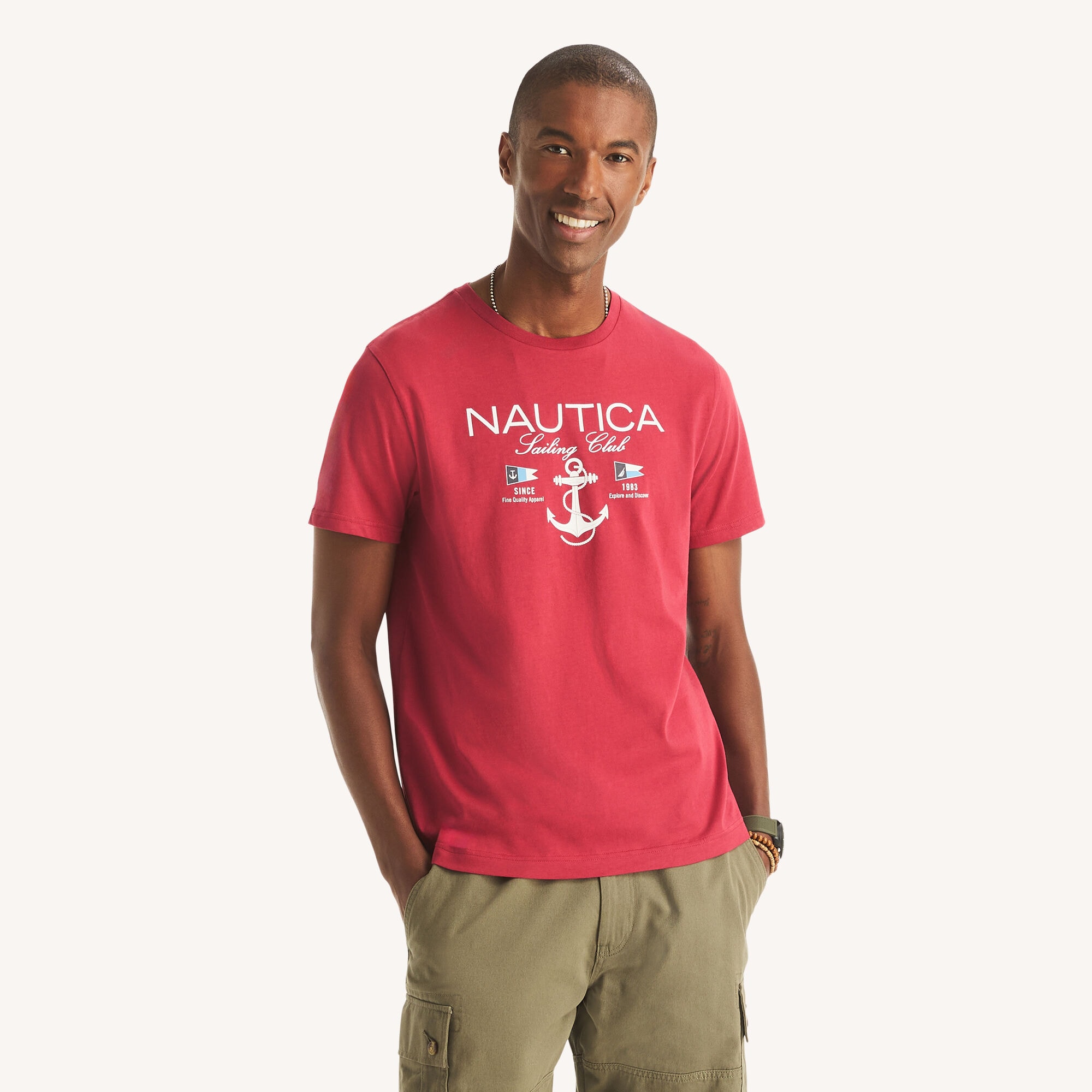 Sailing Club Graphic T-Shirt,Melonberry,large