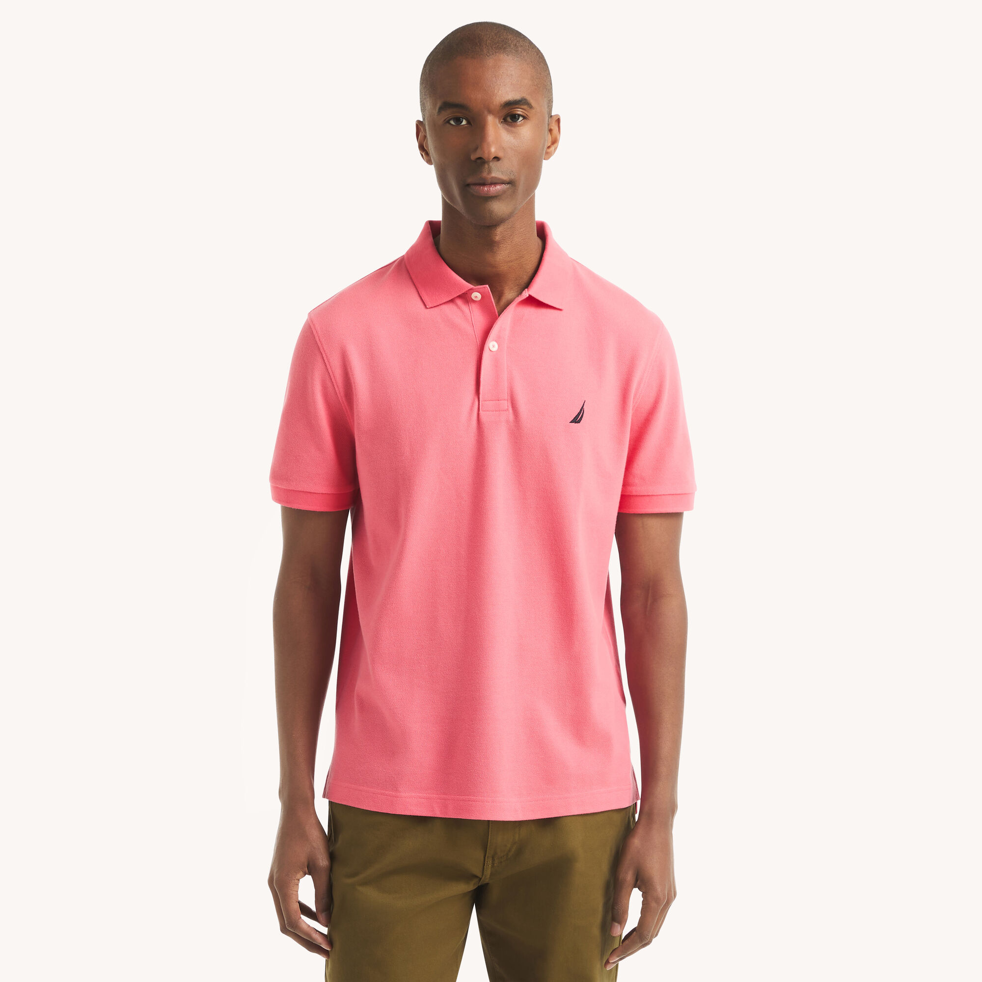 Classic Fit Deck Polo,Teaberry,large