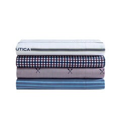 Heritage Plaid Blue Queen Sheet Set,Ballard Blue,large