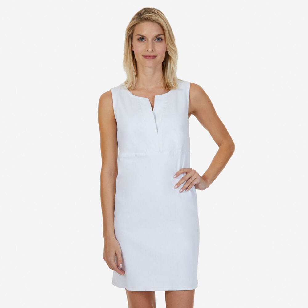 Sleeveless Dress,Bright White,large