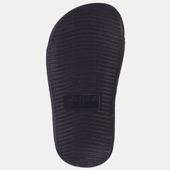 BOYS' LOGO EMBOSSED ANKLE STRAP SANDAL,Black,large