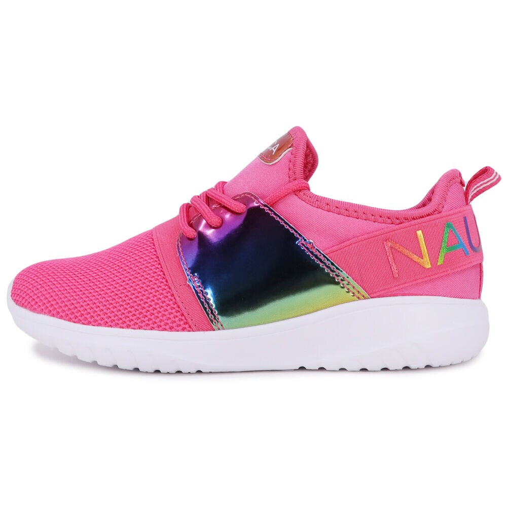 GIRLS' LACE-UP SNEAKER ,Lure Red Heather,large