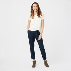 SUSTAINABLY CRAFTED ELASTIC-WAIST PANT,Stellar Blue Heather,large