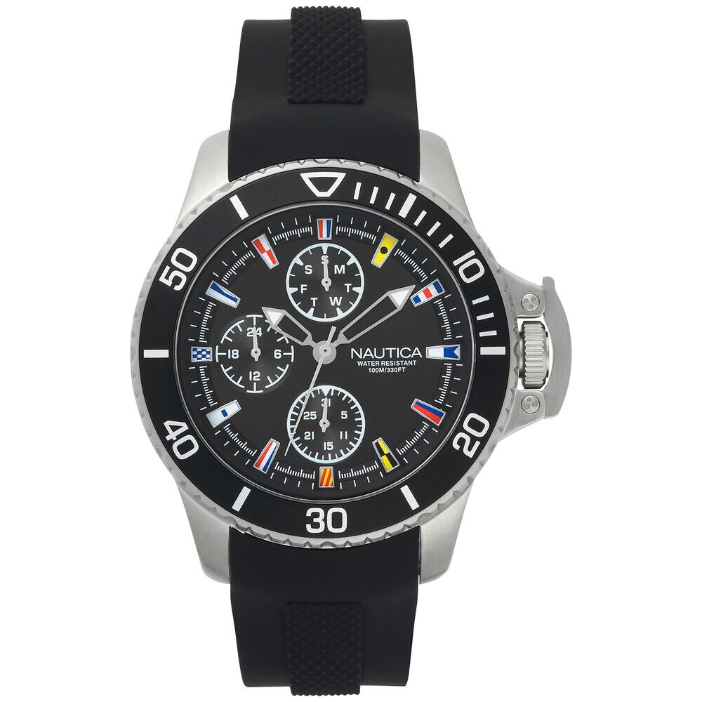 Bayside Multifunction Watch - Black,Multi,large