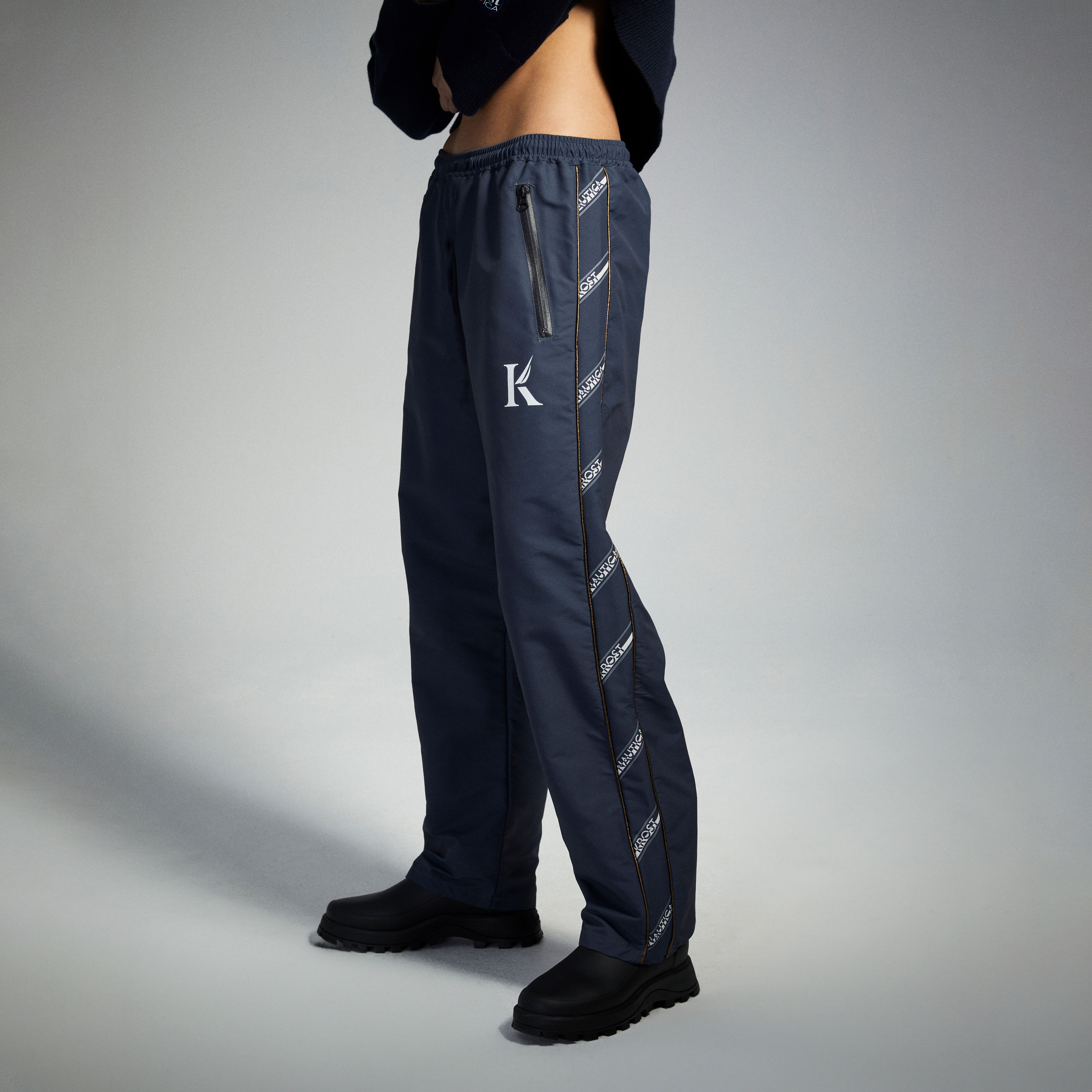国内外の人気 x KROST Nautica Nautica | Pant Nylon Piping Logo パンツ