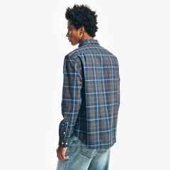 PLAID SHIRT,Grey Heather,large