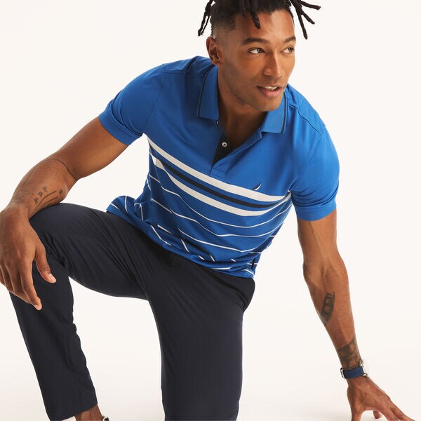 Navtech Classic Fit Striped Polo