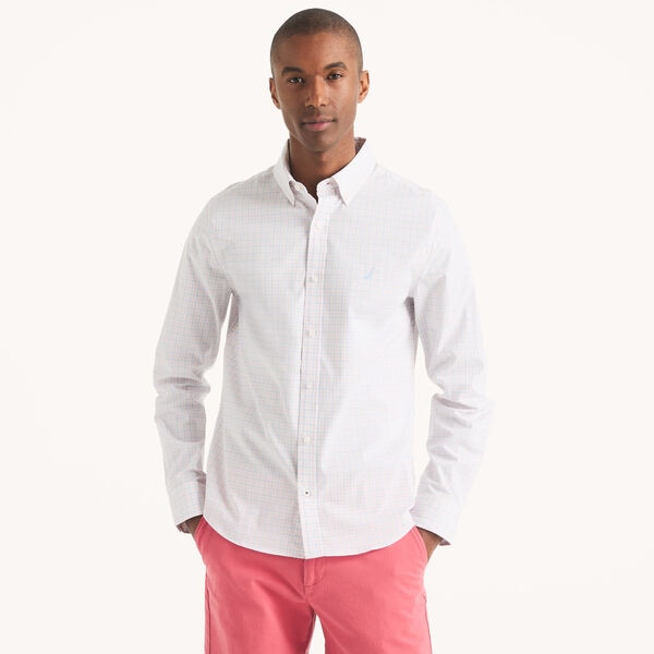 Slim Fit Wrinkle-Resistant Plaid Shirt