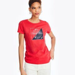 Heritage Foil Logo Graphic T-Shirt,Tomales Red,large