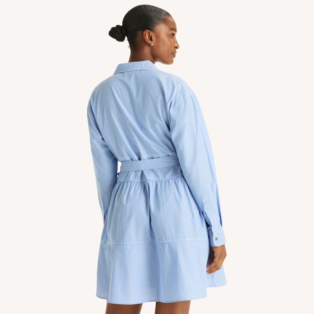 Striped Dress,Bolt Blue,large