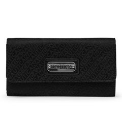 LAKESUDE JACQUARD CONTINENTAL WALLET,True Black,large