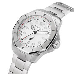 KOH MAY BAY STAINLESS STEEL 3-HAND WATCH,Multi,large