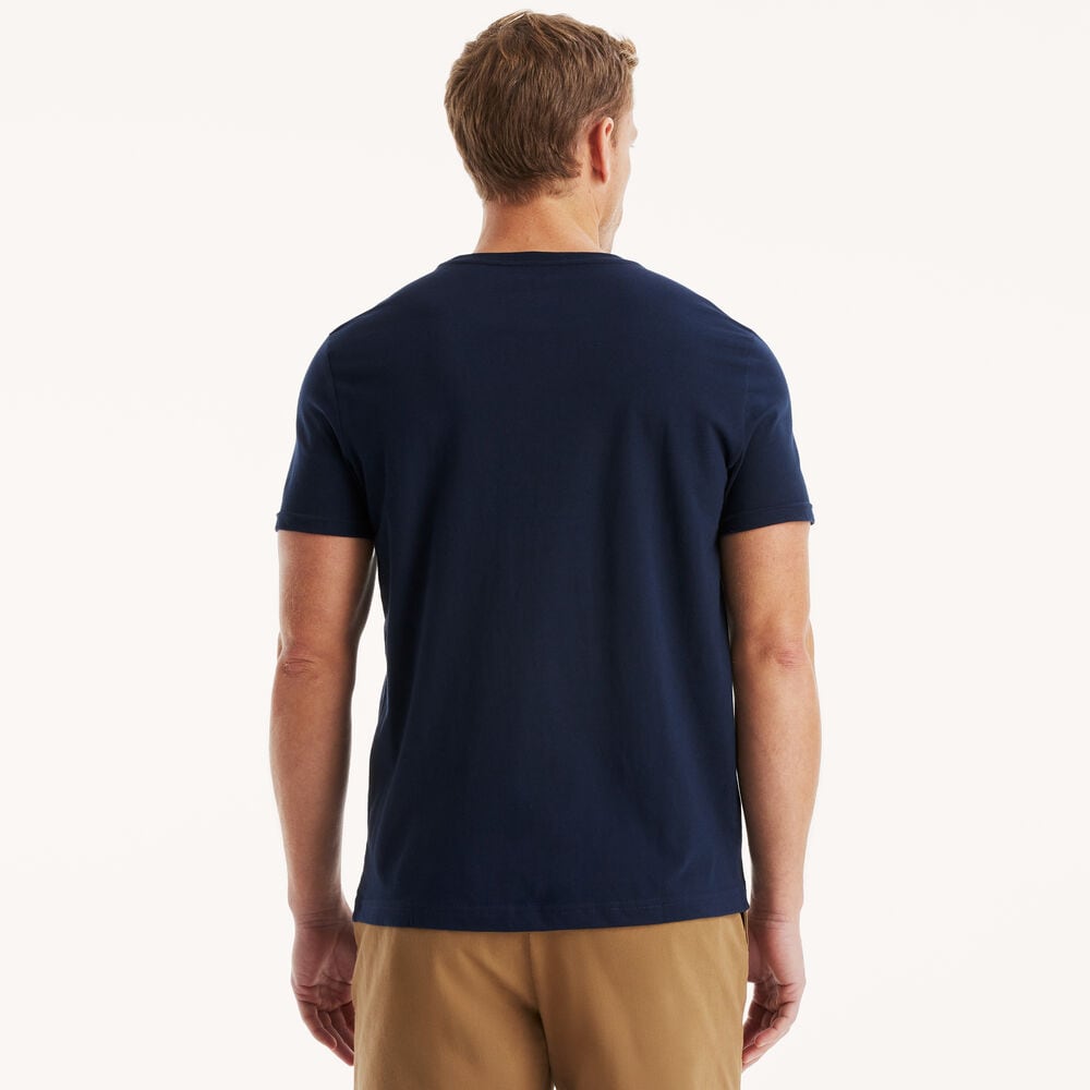 NAUTICA SAILING CLUB GRAPHIC T-SHIRT,Stellar Blue Heather,large