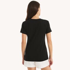Heart To Heart Graphic T-Shirt,True Black,large