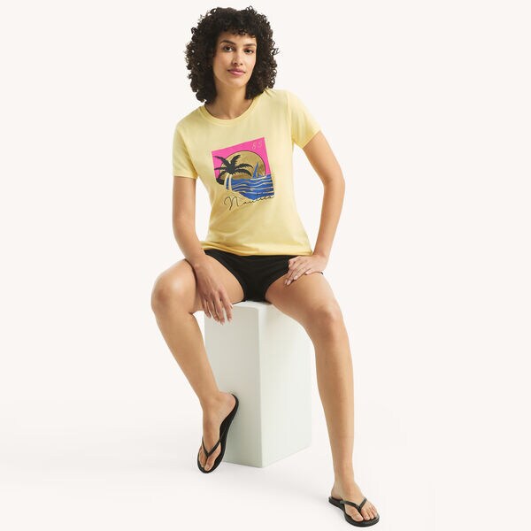Sunset Sailing Foil Graphic T-Shirt