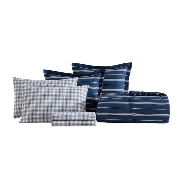 Mariners Stripe Queen Comforter Set 