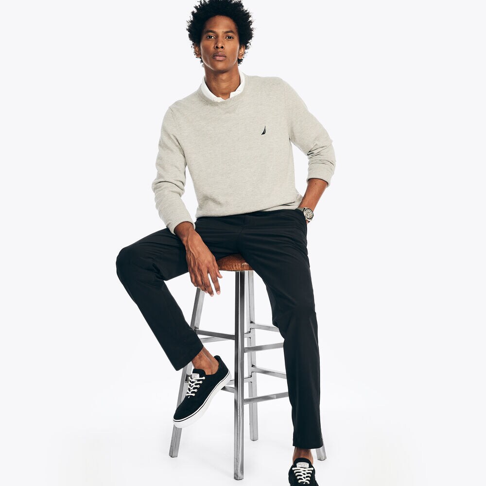 Navtech Crewneck Sweater,Grey Heather,large