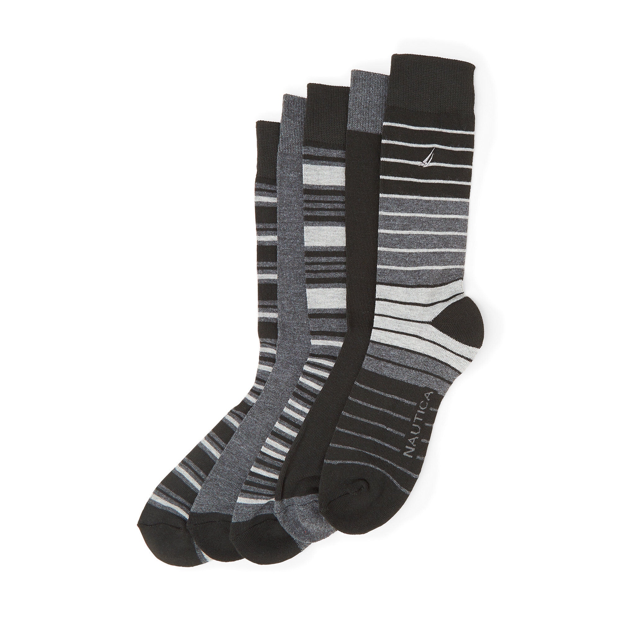 DRESS SOCKS, 5-PACK,Black,large