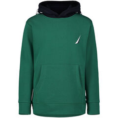 Little Boys' Logo Hoodie (4-7),Deep Forest Heather,large