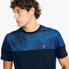 Navtech Crewneck T-Shirt,Stellar Blue Heather,large