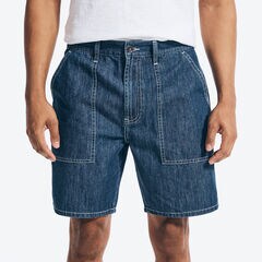 NAUTICA JEANS CO. CARPENTER DENIM SHORT,Noon Blue,large