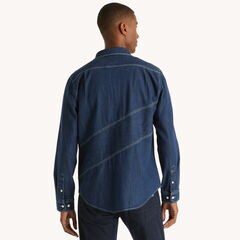 Nautica Jeans Co. Denim Shirt,Star Sapphire,large