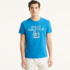 Yacht Club Graphic T-Shirt,Bright Cobalt,large