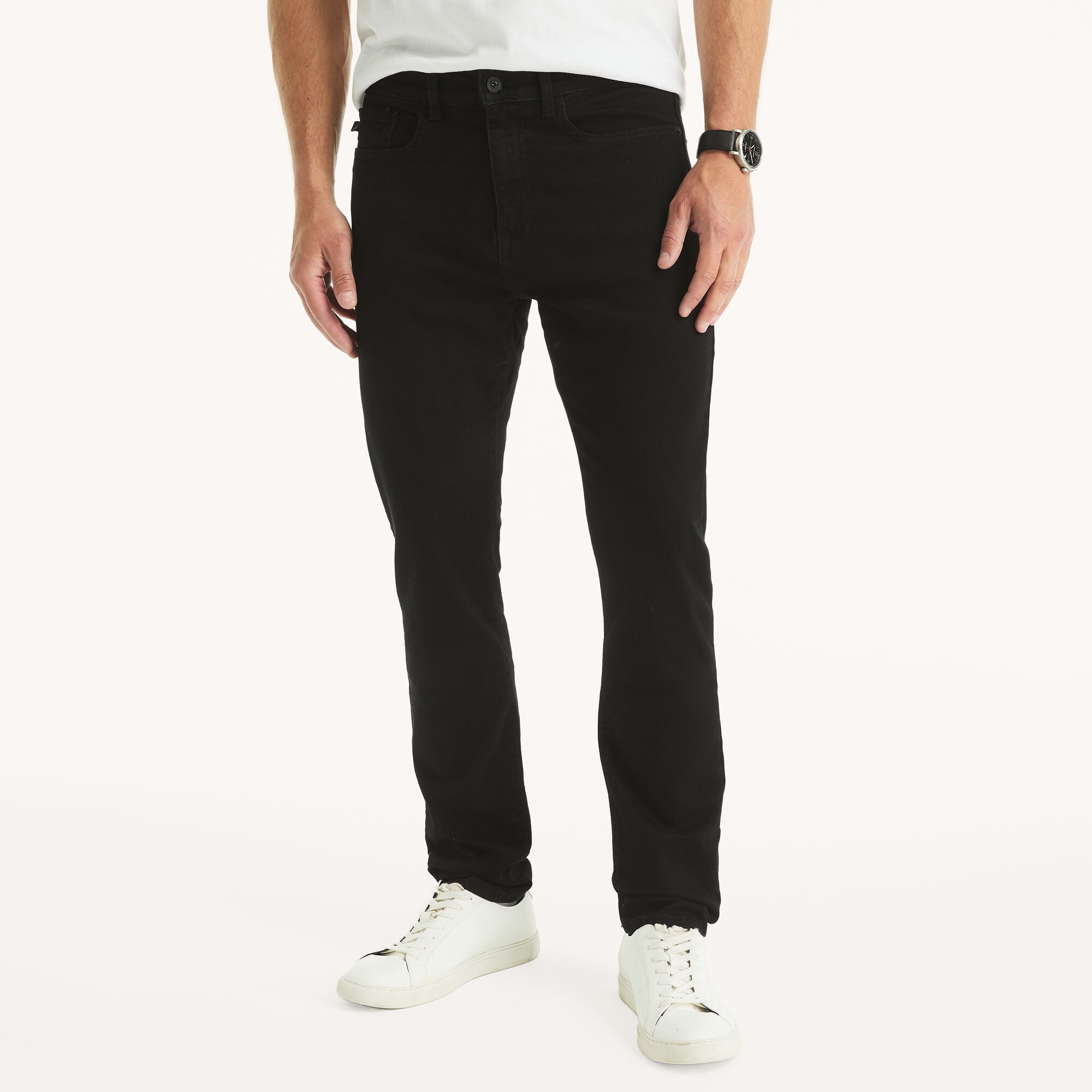 Athletic Slim Stretch Denim,Black Ink Wash,large
