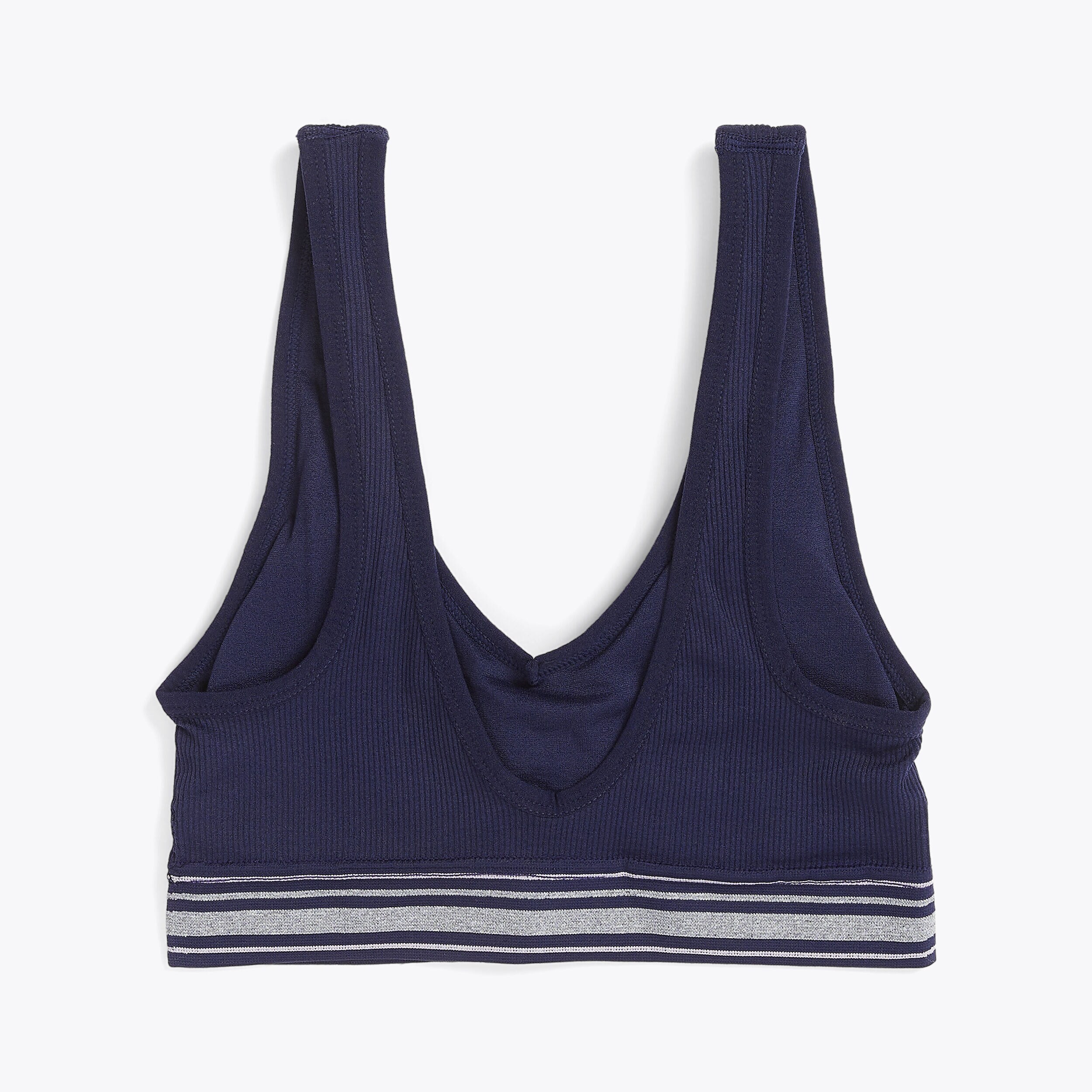 SEAMLESS JACQUARD LOGO RIBBED BRA, 3-PACK | Nautica