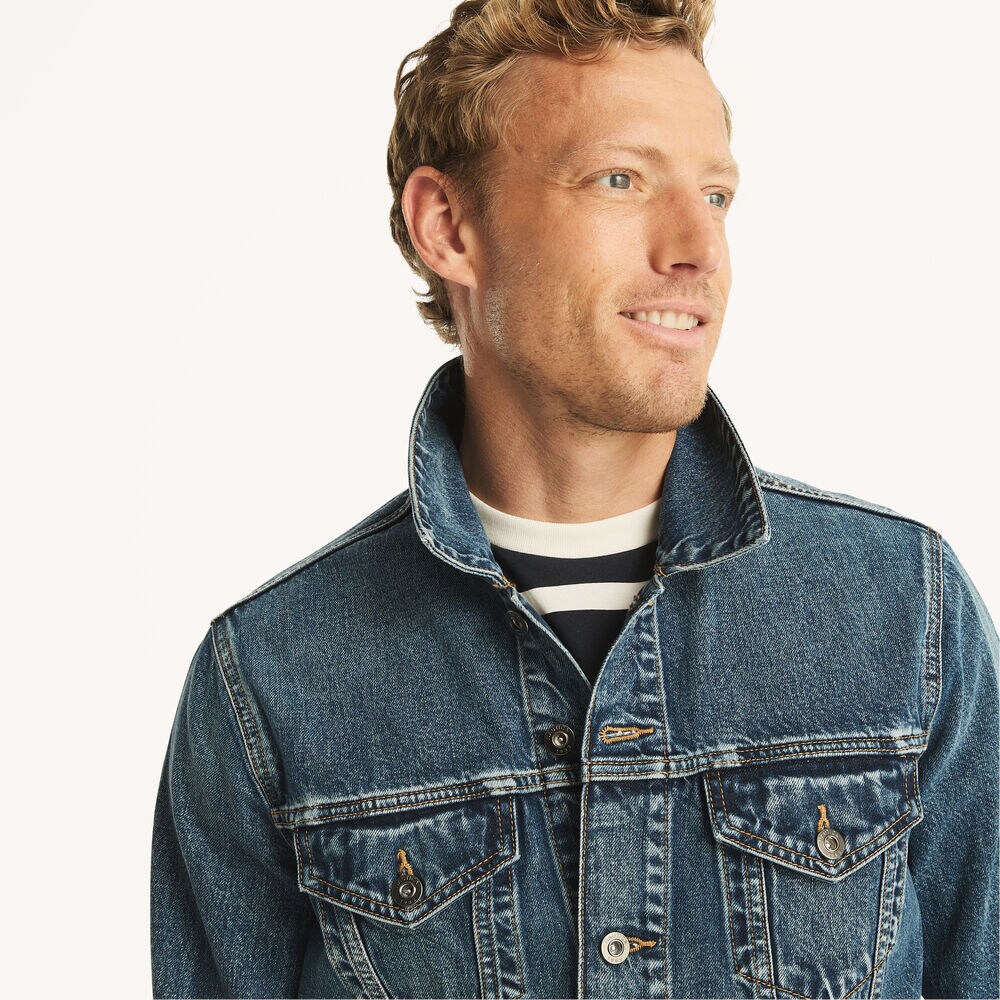 Denim Jacket,Bone,large