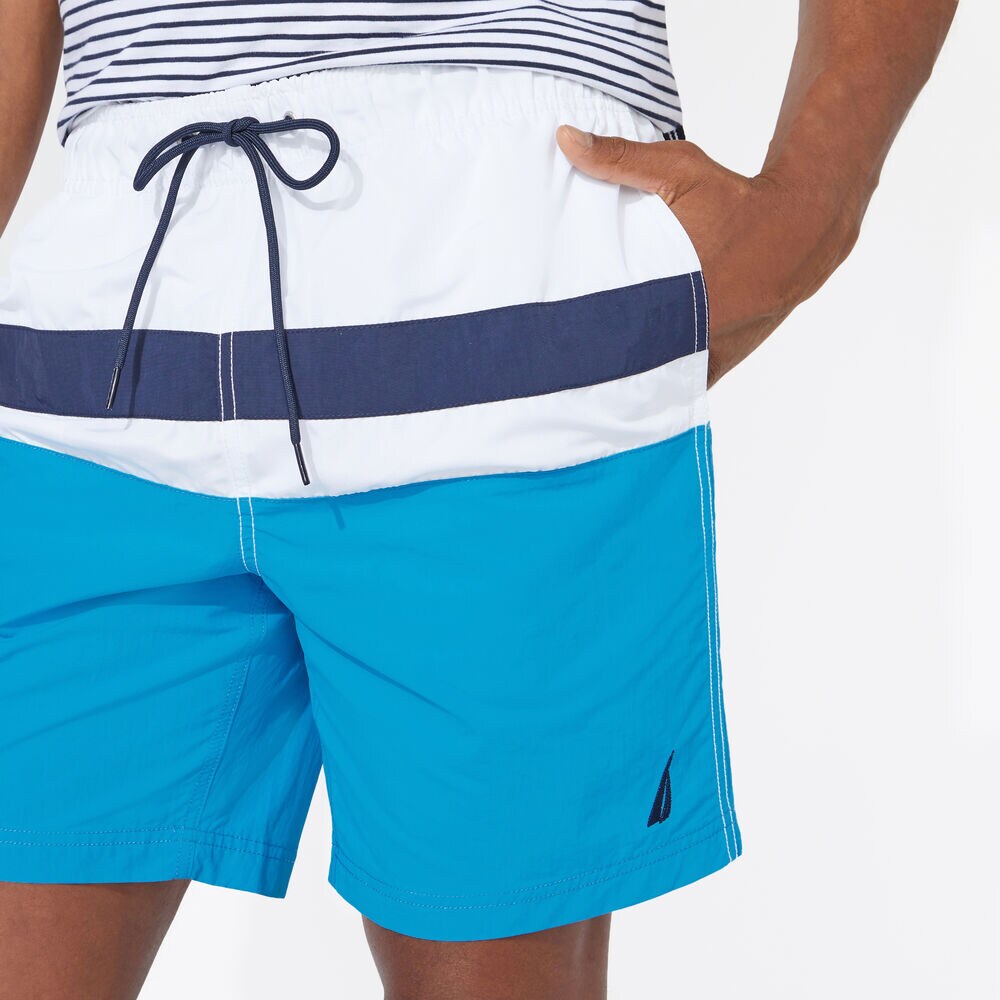 8" COLORBLOCK QUICK-DRY SWIM,Hawaiian Ocean,large