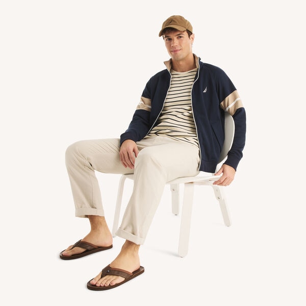 Colorblock Raglan Sleeve Jacket