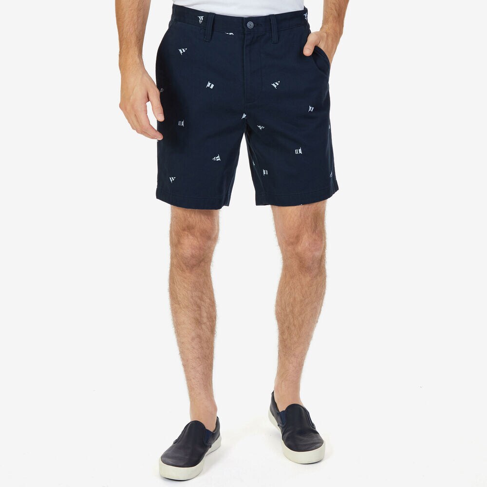 Big & Tall Sailing Flags Classic Fit Shorts,True Navy,large
