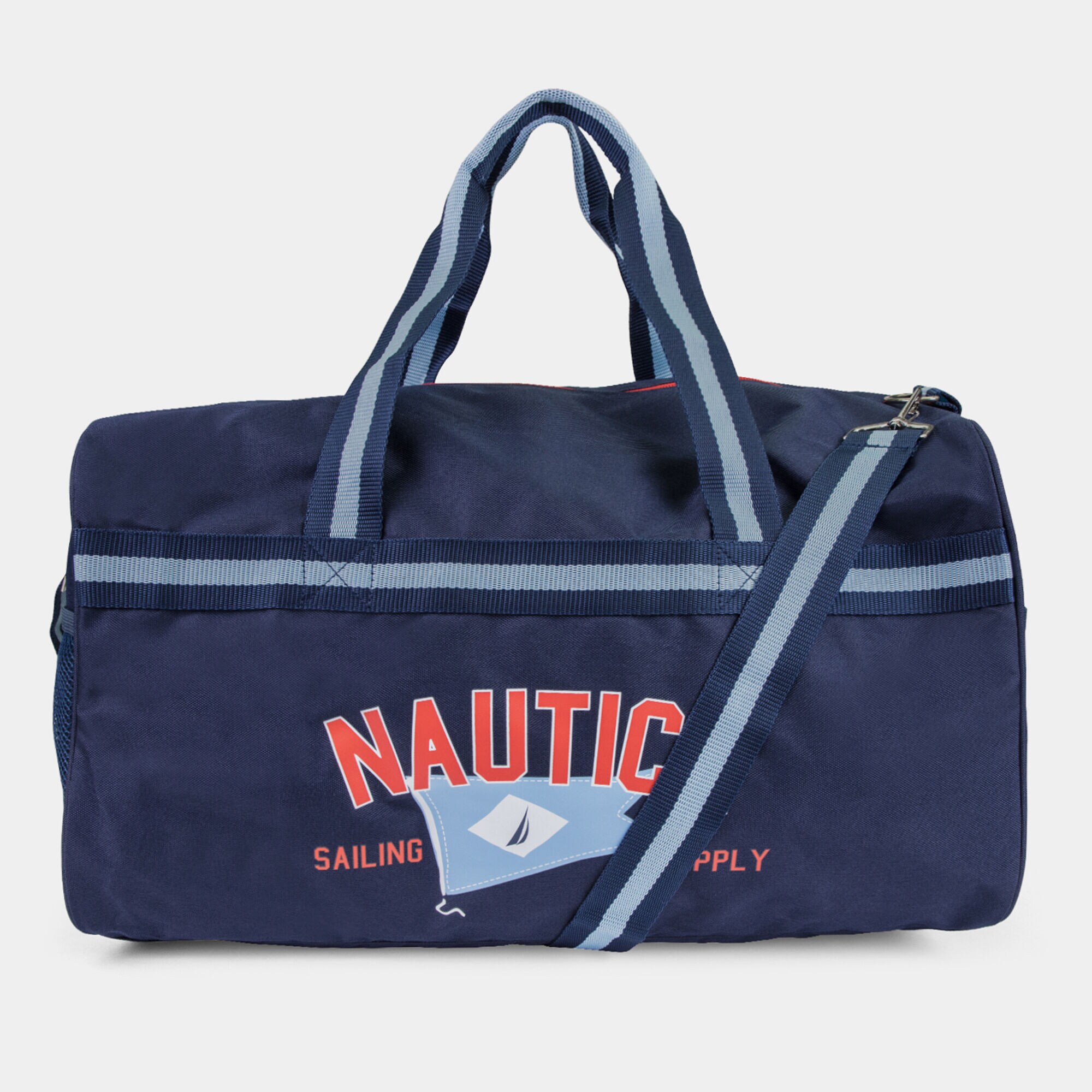N83 LOGO GRAPHIC BARREL DUFFEL BAG,Dark Graphite heather,large