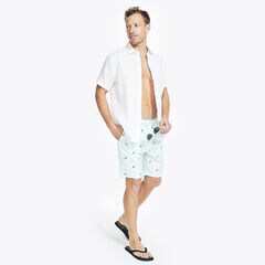 8.5" PRINTED QUICK-DRY SWIM,South Beach Aqua,large