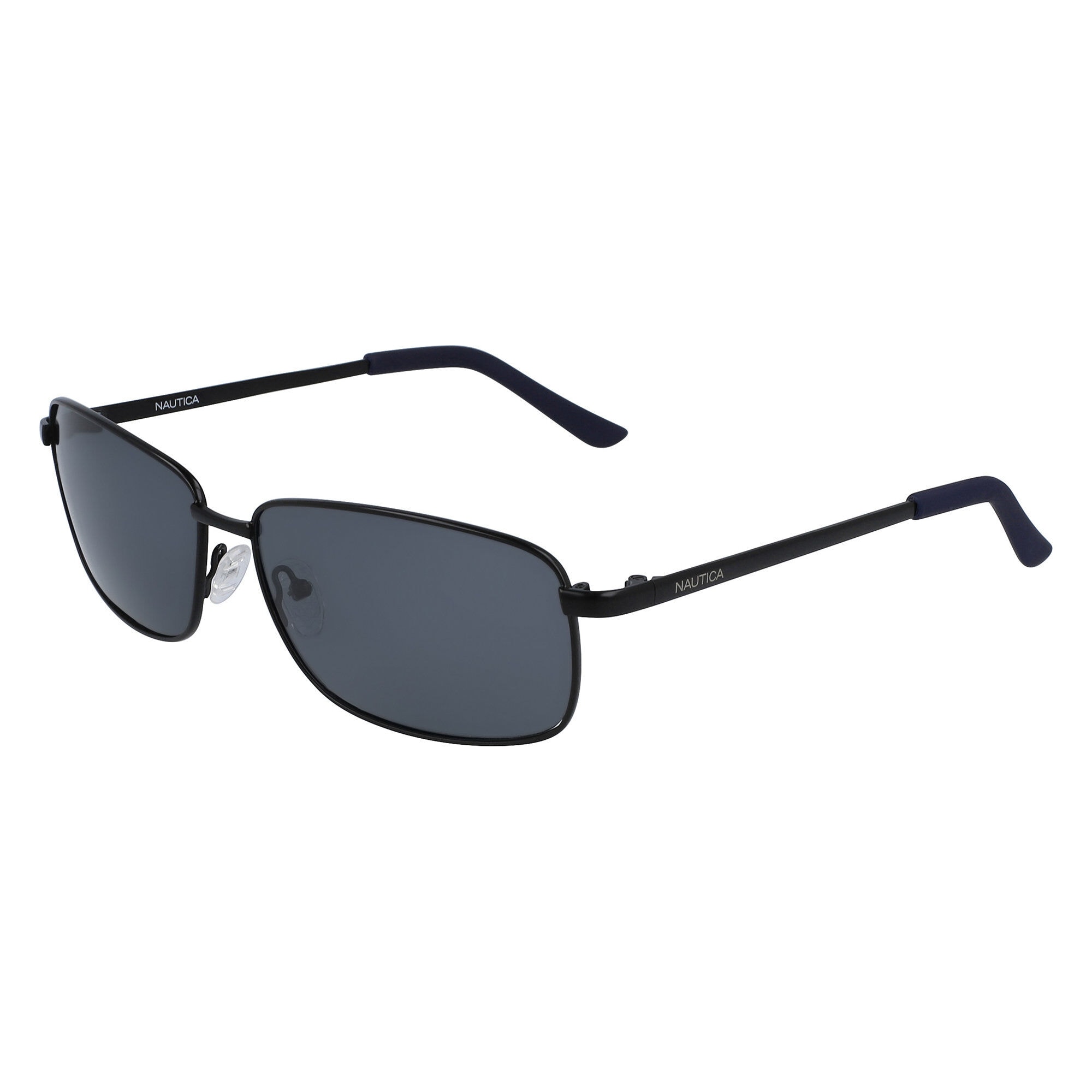Rectangular Sunglasses with Matte Frame,Black Onyx,large