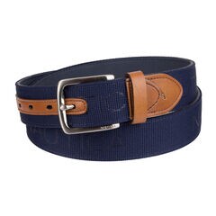 LOGO EMBOSSED BELT,Navy,large