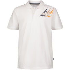 Boys' brand icon Logo Polo (8-20),Antique White Wash,large